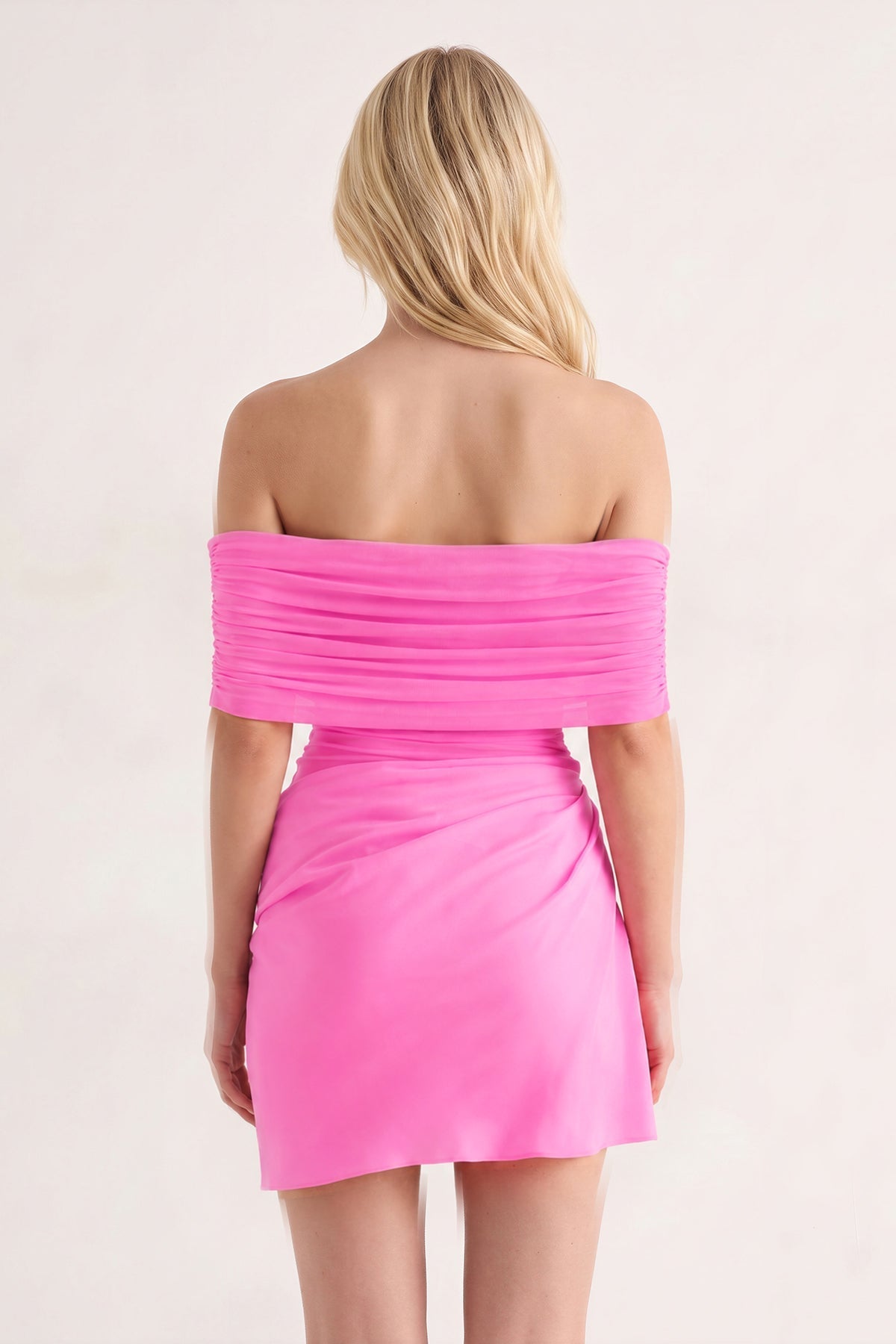 Aqua Off the Shoulder Sheath Ruched Tulle Homecoming Dress