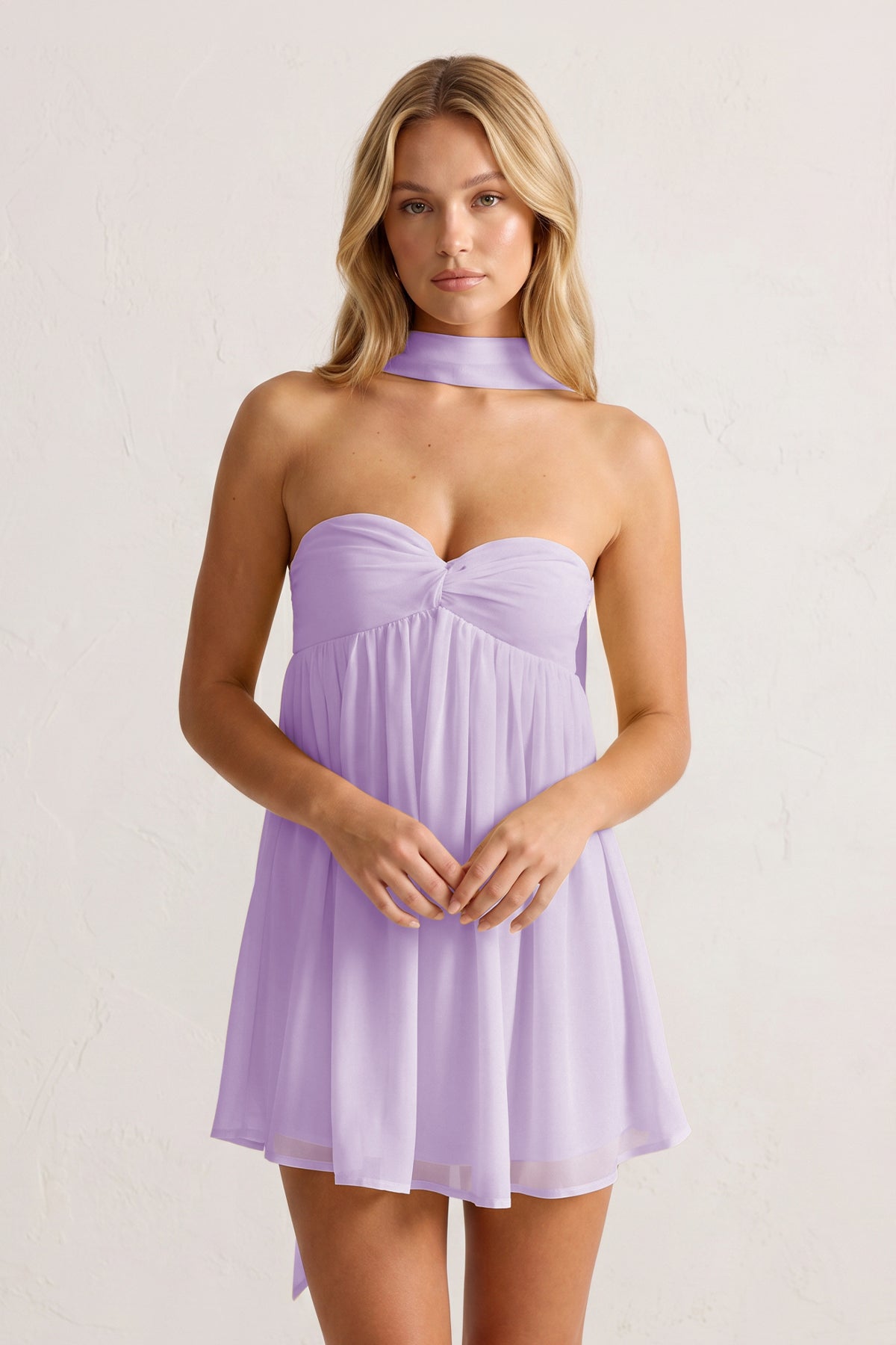 Sweetheart Ruched A-Line Chiffon Homecoming Dress