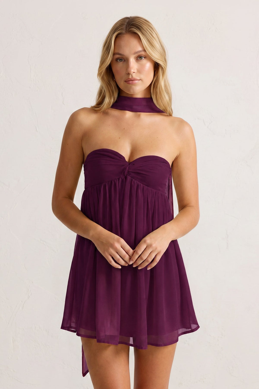 Sweetheart Ruched A-Line Chiffon Homecoming Dress