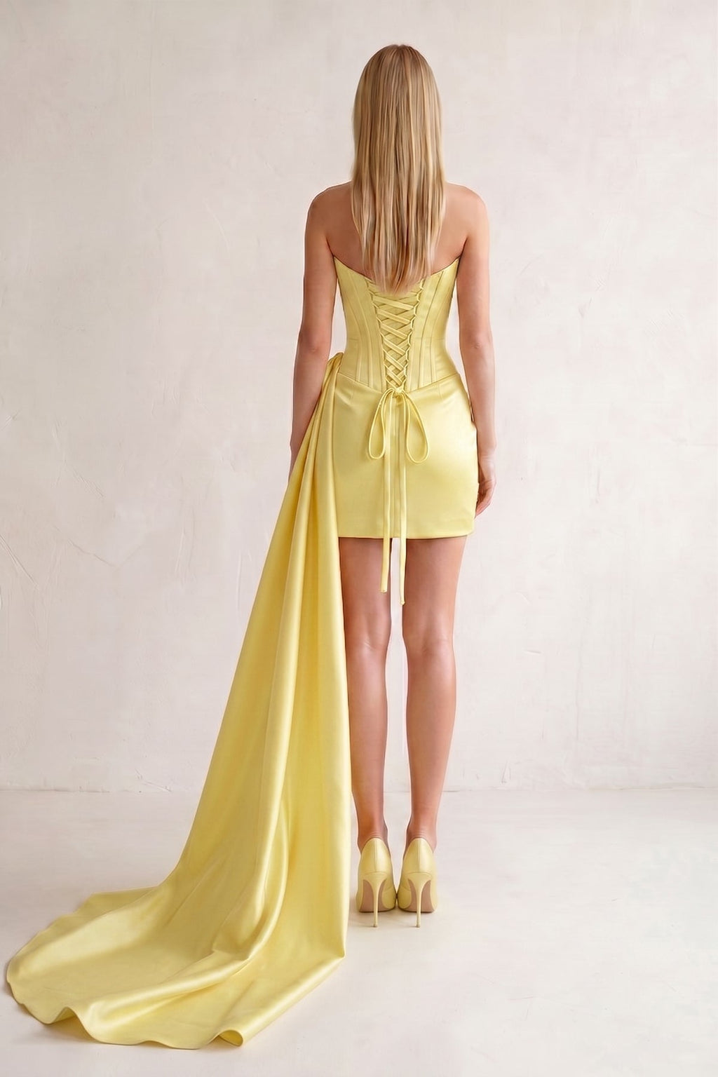 Orange Sweetheart Satin Corset 3D Flower Homecoming Dress With Ribbon