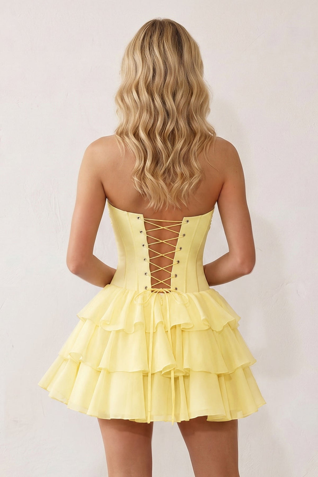 Sky Blue 3D-Flower Sweetheart Cut-Out Ruffled A-Line Satin Homecoming Dress