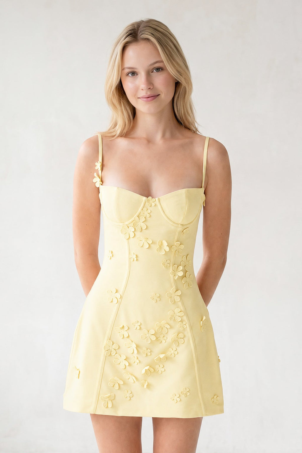 Pink A-Line Appliqued Spaghetti Straps Short Homecoming Dress